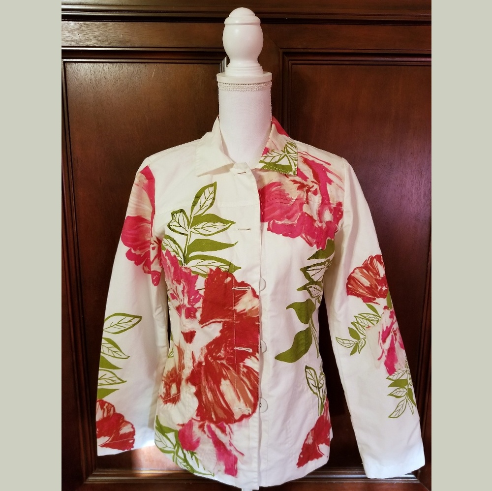 Chicos Floral Jacket